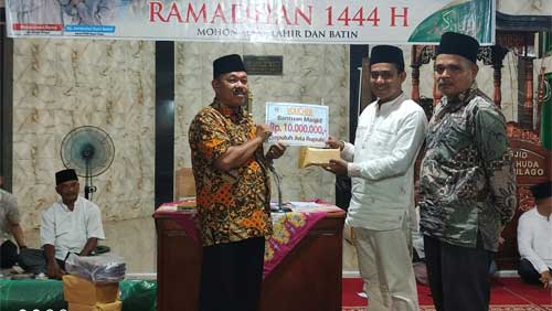 Tim V Safari Ramadan Pemkab Dharmasraya Kunjungi Masjid Nurul Huda Jorong Kayu Kalek