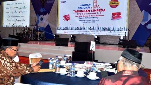 Bupati Agam Hadiri Undian Nasional Tabungan Simpeda BPD se-Indonesia