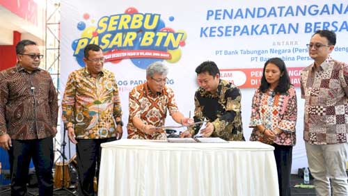 Pembukaan Serbu Pasar BTN di Pasar Tagog Padalarang, Kabupaten Bandung Barat, Jawa Barat