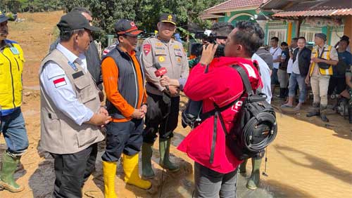 tiba di lokasi bencana tanah longsor Pulau Serasan, Natuna