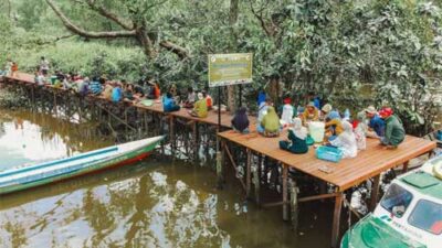 Pertamina Bersama Bupati Barito Kuala Resmikan Ekowisata Mangrove Rambai Center