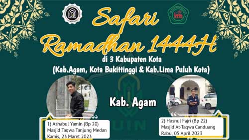 HMPS KPI UIN Syech Djamil Djambek Safari Ramadan di Bukittinggi, Agam dan Limapuluh Kota
