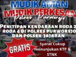 Polres Purworejo Sediakan Tempat Penitipan Kendaraan Gratis bagi Masyarakat yang Hendak Mudik