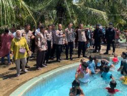 Wakapolres Dharmasraya bersama PJU Monitoring Objek Wisata Pemandian Ajo Manenggang