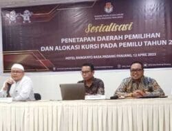 KPU Padang Panjang Sosialisasikan Penetapan Dapil dan Alokasi Kursi DPRD