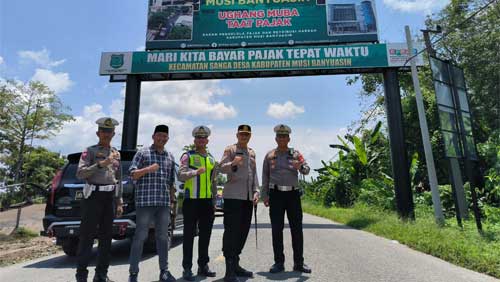 Kapolres Muba, AKBP Siswandi Cek Jalur Jalan Lintas Tengah