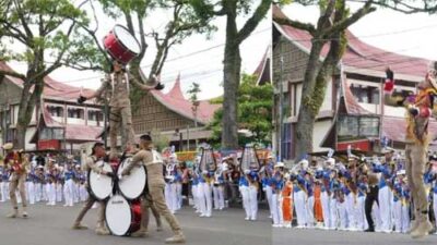 Walikota Bukittinggi Lepas Kirab Marching Band IPDN Sumbar