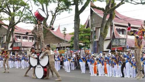 Kirab Marching Band IPDN Sumbar