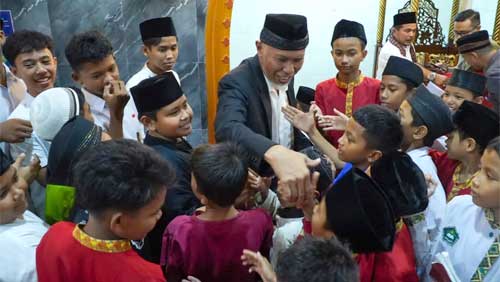 Mahyeldi Safari Ramadan ke Masjid Baitul Mukminin di Jati