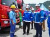 Gubernur Mahyeldi Ansharullah meninjau kesiapan Pertamina di Integrated Terminal Bahan Bakar Minyak (TBBM) Teluk Kabung