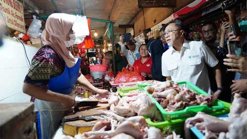 Mendag Pantau Bapok Pasar Rawamangun