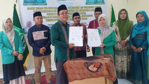 PW Fatayat NU Jalin Kerja Sama Pengawasan Pemilu dengan Bawaslu Sumbar