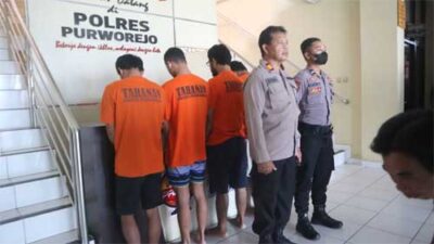 Polres Purworejo Tangkap 5 Tersangka Pembuat Mercon