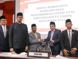 DPRD Kota Bukittinggi Gelar Rapat Paripurna Penyampaian Rekomendasi Atas LKPj Walikota Tahun Anggaran 2022