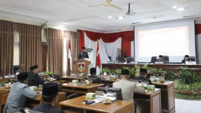Rapat Paripurna Penyampaian Rekomendasi Atas LKPj Walikota Bukittinggi Tahun Anggaran 2022