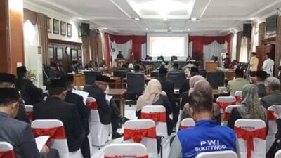 Rapat Paripurna Penyampaian Rekomendasi Atas LKPj Walikota Bukittinggi Tahun Anggaran 2022