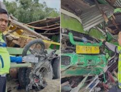 Rem Blong! Truk Hantam Rumah di Penurunan Jorong Bintungan Nagari Panyalaian, 1 Orang Tewas