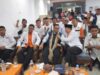 Anies Baswedan saat menghadiri pelantikan pengurus dan deklarasi dukungan dari simpul relawan di Kantor DPW PKS Bangka Belitung.