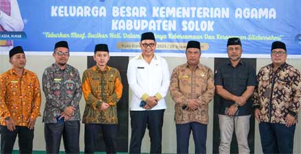 Bupati Epyardi Hadiri Halal bihalal Guru PAI se-Kabupaten Solok