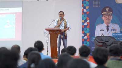 Bupati Perkenalkan Potensi Alam, Budaya dan Destinasi Wisata Pesisir Barat di ITERA Lampung