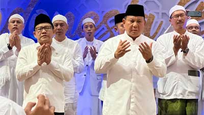 Gus Imin dan Prabowo Hadiri Indonesia Bermunajat di Istiqlal