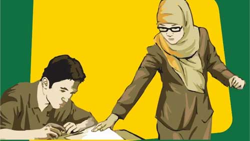 Ilustrasi guru honorer madrasah