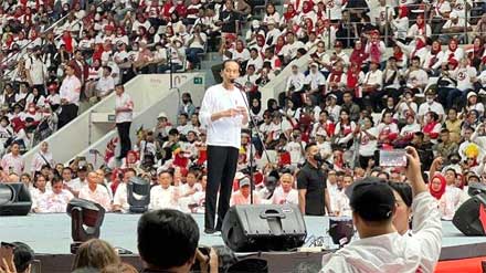 Menteri Calonkan Diri Sebagai Legislatif, Jokowi Ingatkan Hal ini 1 Presiden Jokowi saat acara Musyawarah Rakyat atau Musra Indonesia di Gelora Bung Karno (GBK) Senayan, Jakarta