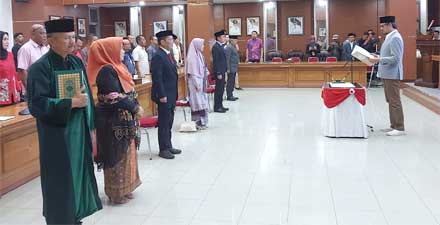 Lima Pejabat Bukittinggi Dilantik, Empat Eselon II termasuk Direktur RSUD