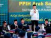 Nasrullah Jasam saat malam Ta'aruf PPIH Daker Makkah di Jarwal