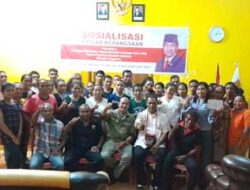 Nono Sampono Saat Sosialisasi Empat Pilar Di Buano Selatan, Kecamatan Huamual Belakang, Seram Bagian Barat, Maluku