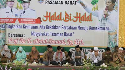 Pemkab Pasbar Halal bihalal bersama Ustaz Abdul Somad
