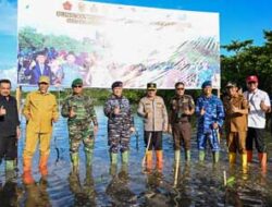 Penanaman Mangrove Serentak Secara Nasional Di Pantai Pasir Jambak, Kota Padang
