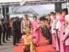Tradisi Pedang Pora Meriahkan Upacara Pisah Sambut Kapolres Purworejo
