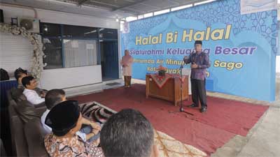Pj Wali Kota Payakumbuh Hadiri Halal Bi Halal di PAMTIGO