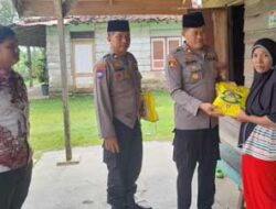 Polsek Sungai Rumbai Bantu Warga Kurang Mampu di Abai Siat