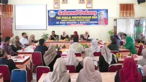 SMAN 1 Bukittinggi dalam Penilaian Perpustakaan tingkat Provinsi