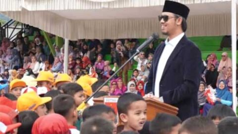 Ribuan Pelajar TK dan PAUD se Kota Bukittinggi Ikuti Senam Massal