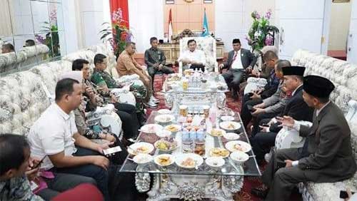 Tim Kemensos bertemu Bupati Dharmasraya, Sutan Riska Tuanku Kerajaan