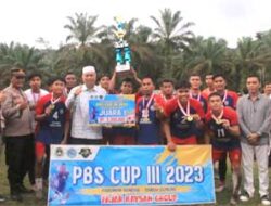 Turnamen PBS CUP III Paroman Bondar 2023 Sukses, AGS Air Dingin Juara