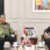 Ansar Ahmad saat menemui Menteri Ketenagakerjaan RI, Ida Fauziyah
