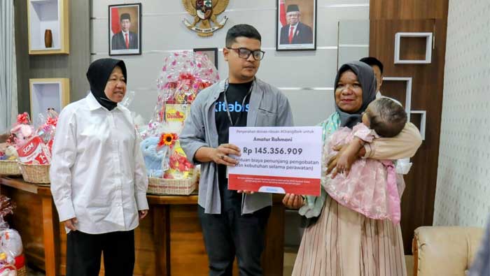 Mensos Serahkan Bantuan Atensi dan Donasi kitabisa.com di Sentra Darussa'adah Aceh