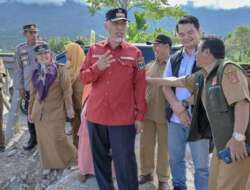 Tinjau Pembangunan Jembatan Kurambik di Maninjau, Gubernur Sumbar: harus Tuntas 2023 Ini!