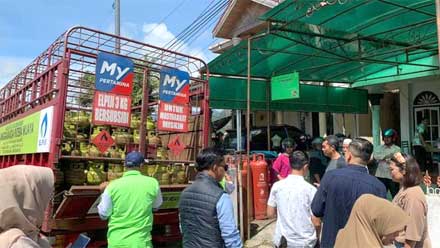 Operasi Pasar di Padang Panjang, Pertamina Siapkan 6 Ribu Lebih Tabung Gas 3 Kg