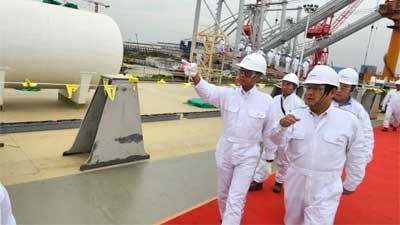 PLN Studi Pengembangan Midstream Gas ke Wison Offshore dan Marine di Shanghai