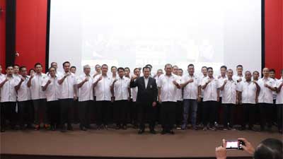 Pelantikan pengurus PBSI Muba