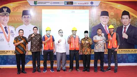 Pembekalan dan Fasilitasi Uji Sertifikasi Pembinaan Kompetensi bagi Tenaga Kerja Konstruksi (TKK) di Kabupaten Musi Banyuasin