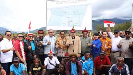 Wamendagri bersama Komisi II DPR Tinjau Pusat Pemerintahan Papua Pegunungan