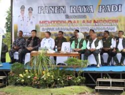 Mendagri Muhammad Tito Karnavian Beri Sambutan Pada Acara Panen Raya Padi Di Desa Mantawa