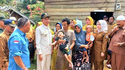 Wabup Pasbar Tinjau Kasus Gizi Buruk di Jorong Pigogah, Sungai Beremas