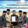Wako Padang Panjang, Fadly Amran Sampaikan Ranperda Pertanggungjawaban APBD 2022